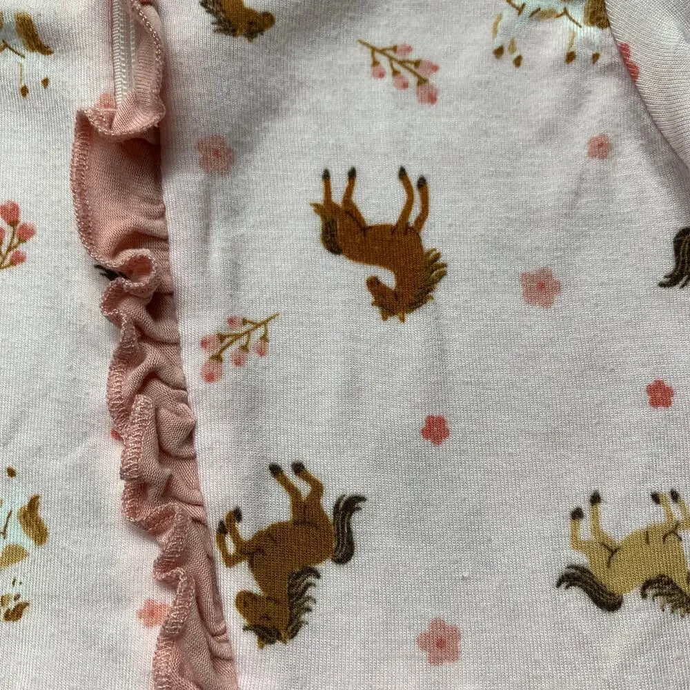 Milkberry Bamboo Horse Ruffle Footy